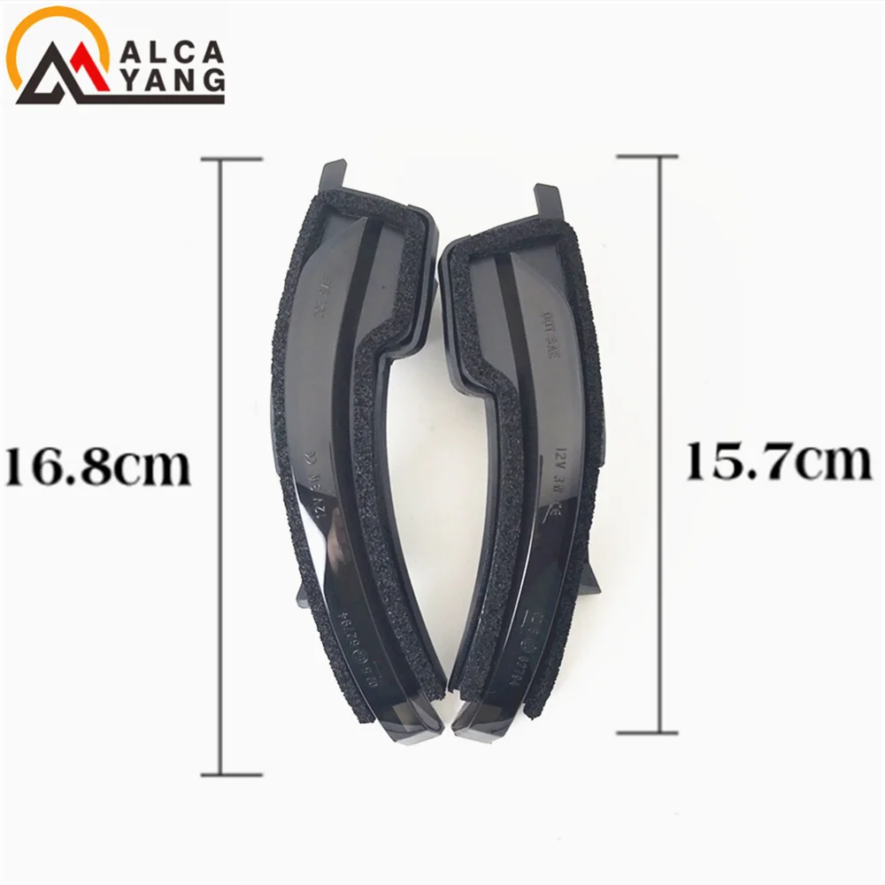 2x динамические янтарно-белые боковые зеркала заднего вида указатель поворота