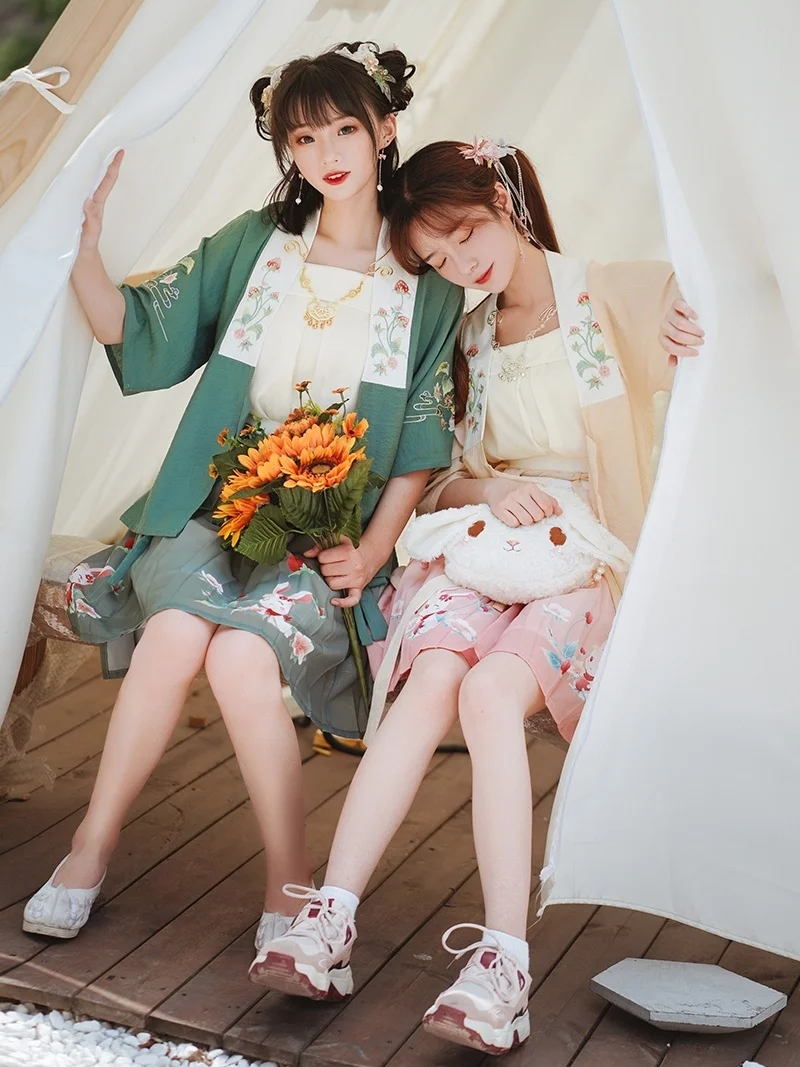 

Клубничный Кролик, новинка, искусственное короткое платье, традиционный китайский костюм для косплея, униформа JK, Женский костюм для девочки