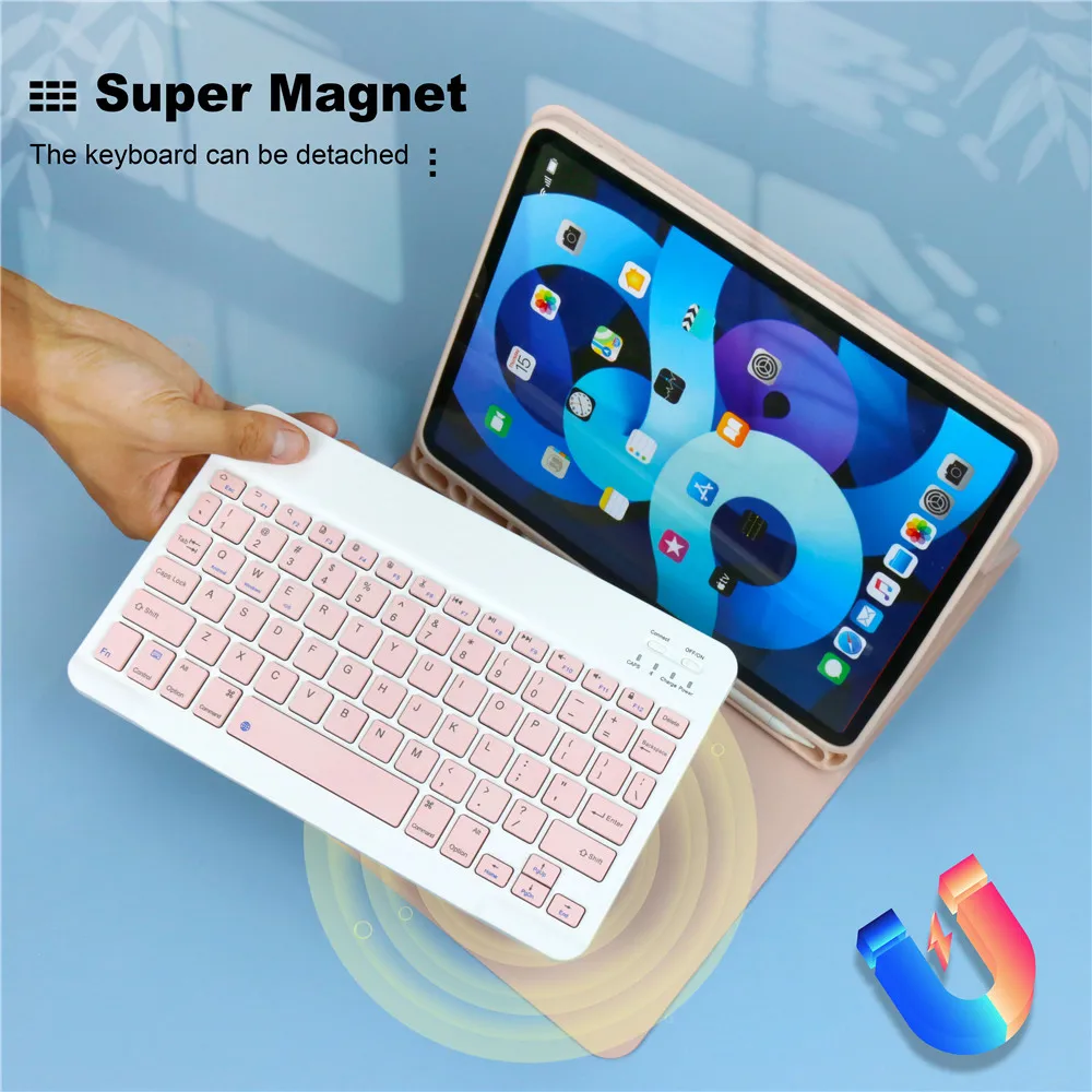 

keyboard Wireless Mouse Magic For iPad Air 5 Case 2022 10.9 Air 4 2020 10.2 2021 Pro 11 case Mini 6 Air 2 9.7 bluetooth keyboard