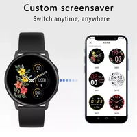 new round screen smart watch men full touch screen sport fitness watch ip67 waterproof bluetooth for android ios smartwatch men