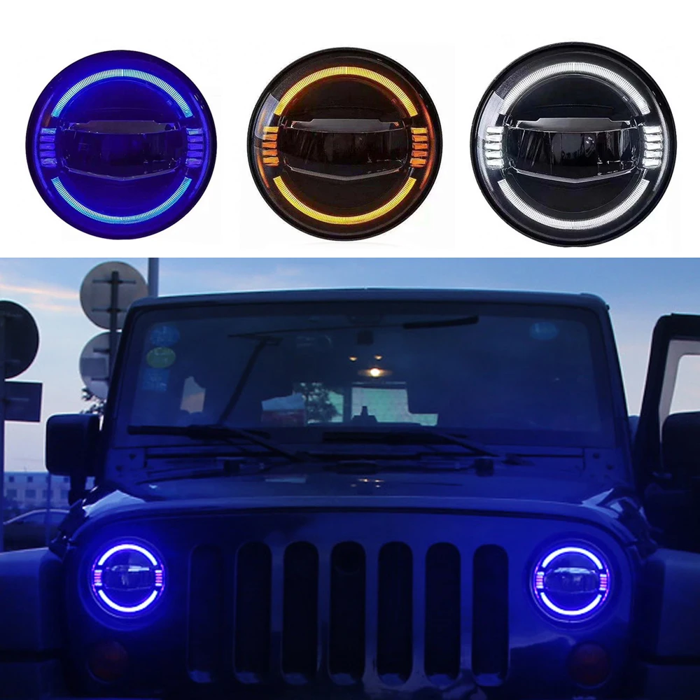 

Передняя головка фонаря 2007-2017 JK, автомобильные аксессуары для внедорожника 4x4, передние фары головного света для Jeep Wrangler, 1 пара
