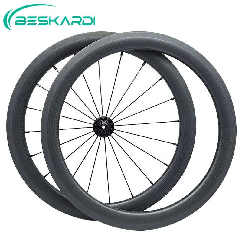 

349 Carbon Wheel Folding Bicycle Parts 16 Inch 30 38mm Sawthooth Front Wheels Rear Rim Depth BESKARDI For Brompton 3sixty Fnhon