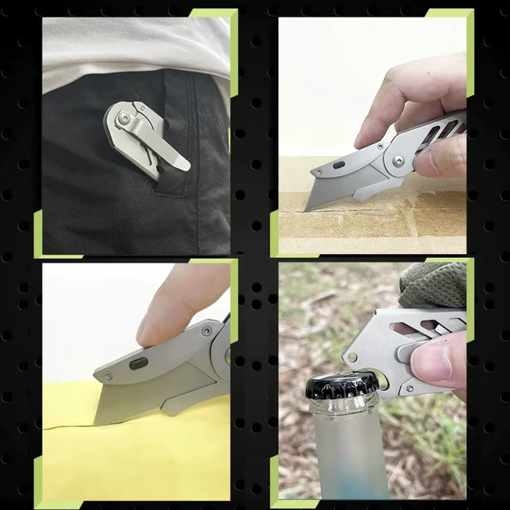 Складной нож из нержавеющей стали острый карманный с задней шиной для