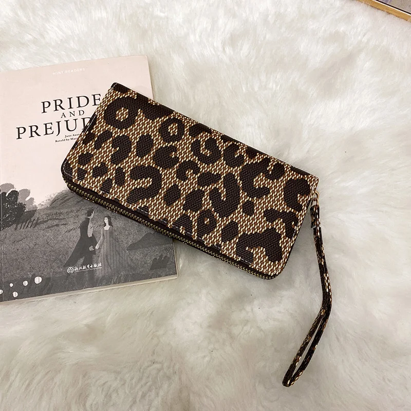 

Women Fashion Wallet Coin Purse Leopard Animal Print Long Wallet Female Card Holder Clutch Bag Ladies Purses Carteras PU Leather