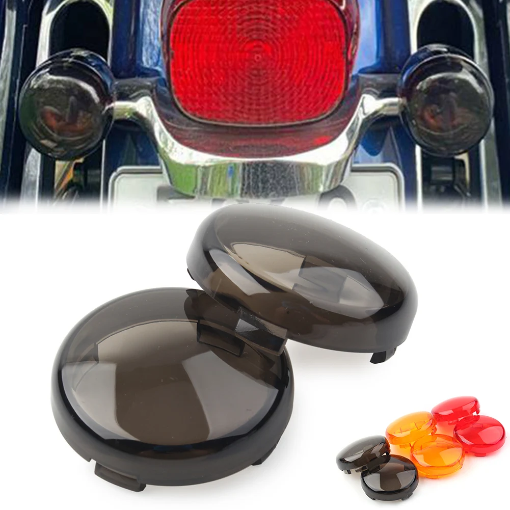 

Задняя крышка для объектива с указателем поворота мотоцикла для Harley Touring Softail Dyna Fatboy Heritage Road King Street Glide, 2 шт.