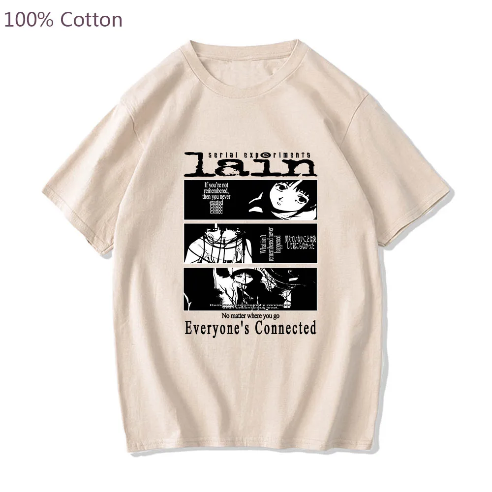 

Serial Experiments Lain Funko Pop Anime T-shirts Cute Manga Tshirt Kawaii Comic 100% Cotton Printed Graphic Men/women T Shirt