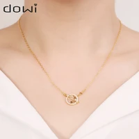 dowi creative sea of stars zircon pendants planet necklace crystal for women female friendsfashion jewelry gifts