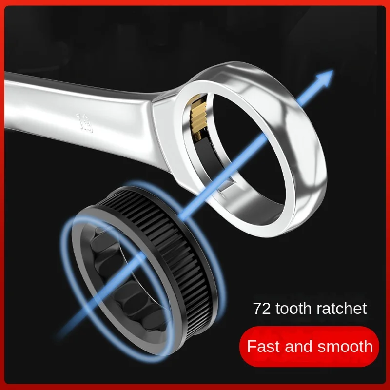 Luwei Tools6-32mmManual Быстрый гаечный ключ с трещоткой для открытия сливы Mirror72Tooth Двойной