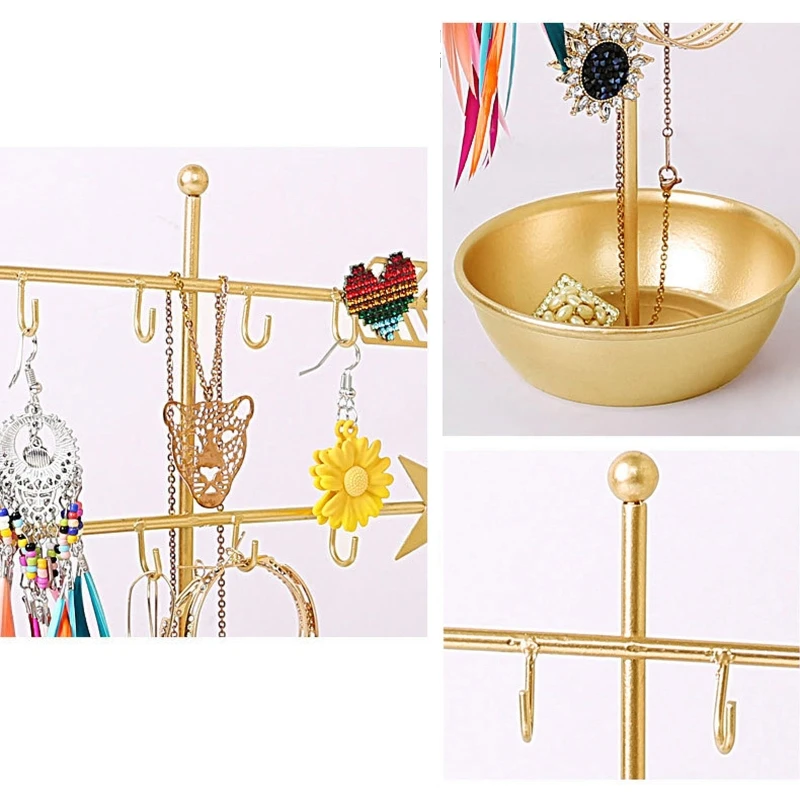 

Necklace Jewelry Organizer Hanging Display Holder for Earring Bracelets Arrow Shape Jewelry Rack Holder Gifts for Women