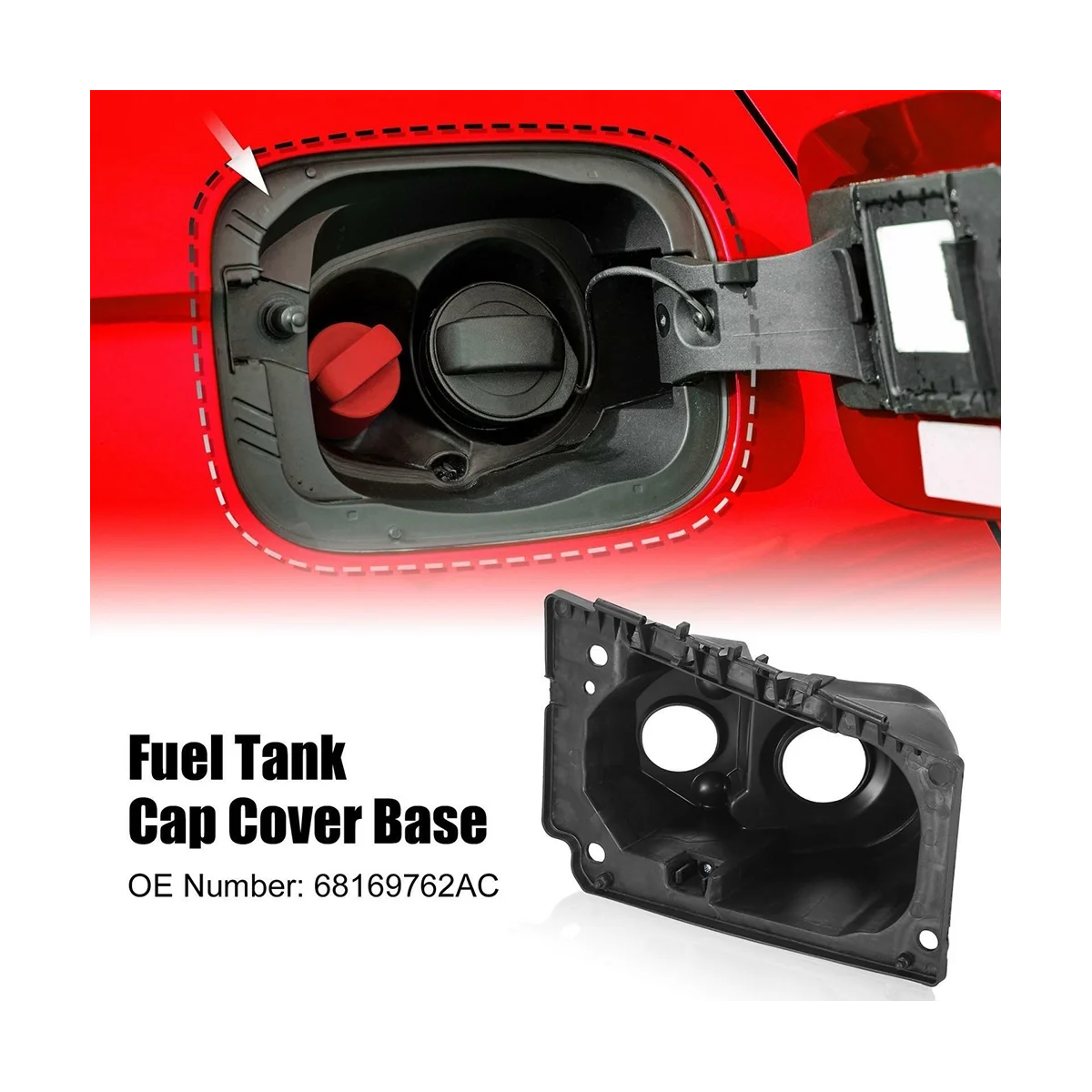 

68169762AC Car Fuel Filler Door Housing for Ram 1500 2500 3500 14-19