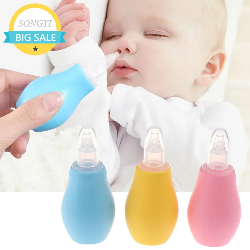 

1PC Silicone Baby Safety Nose Cleaner Vacuum Suction Children Nasal Aspirator Baby Care Diagnostic-tool Vacuum Sucker