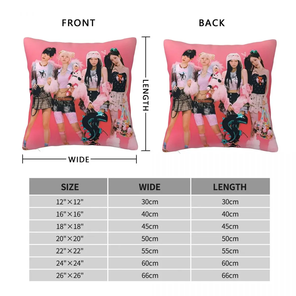 A-Aespaed K-Pop Girl Group наволочки для диванных подушек креативный декор наволочка 45*45
