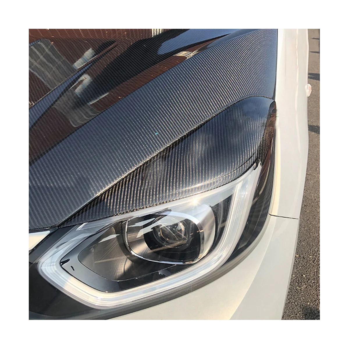 

Наклейка на переднюю фару из углеродного волокна для Honda Fit Jazz 2021 2022