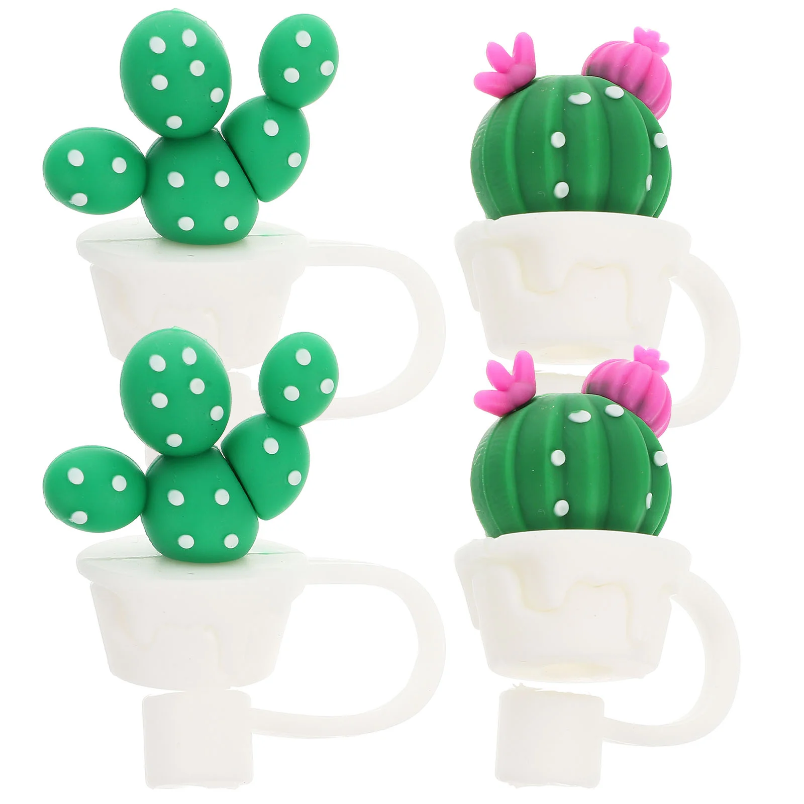 

Drinking Water Pipe Reusable Straw Tips Lid Cute Plug Cover Protector Plugs Caps
