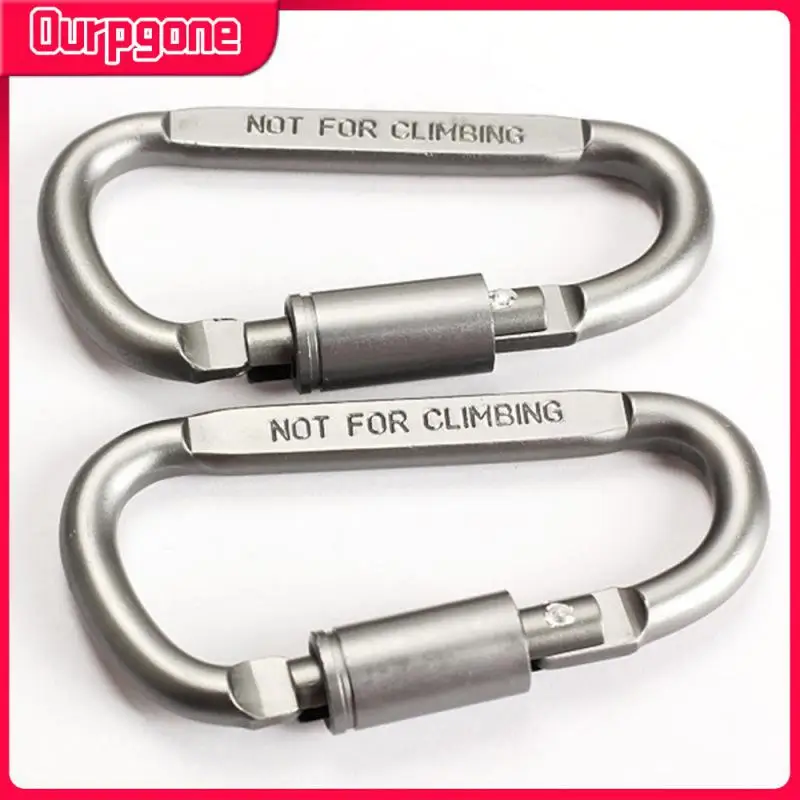

Climbing Carabiner Professional D Shape Aviation Aluminum Safety Lock Outdoor Climbing Hiking Ascend Mountaineering Equipment