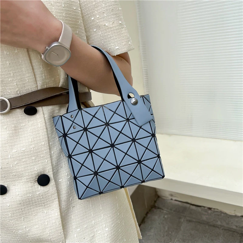 

2022 New Summer Life Bag Geometric Diamond Storage Bag Color Matching Grid Single Shoulder Messenger Handbag