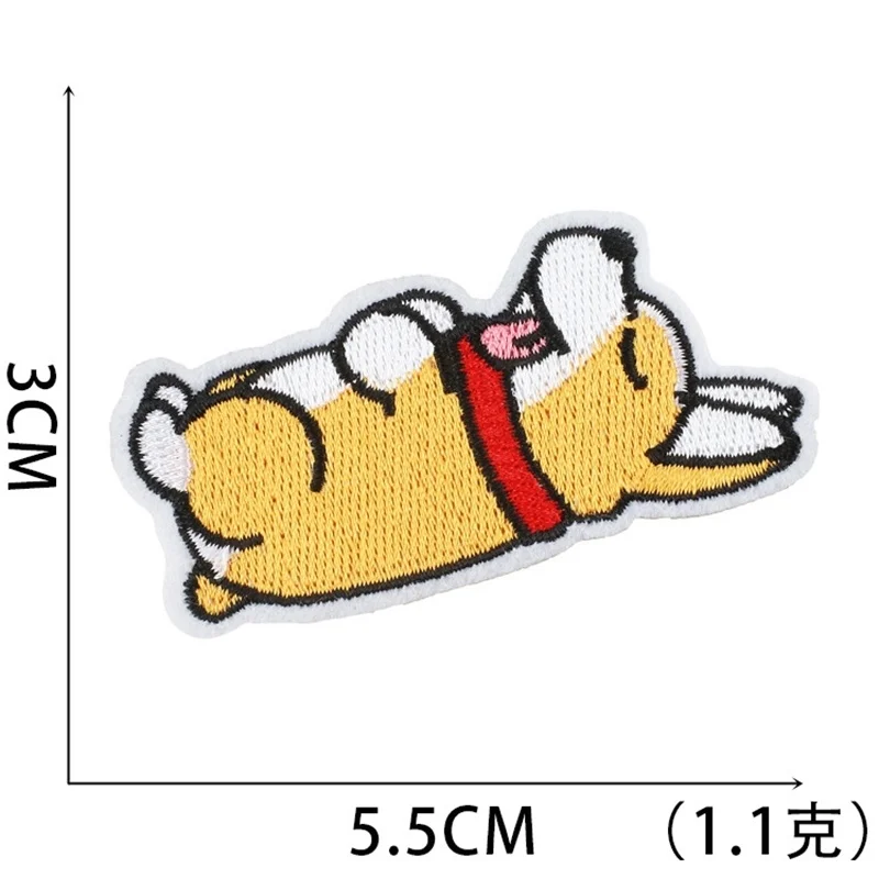 Милая мультяшная нашивка для домашних животных корги Хаски бульдог кошки лапы