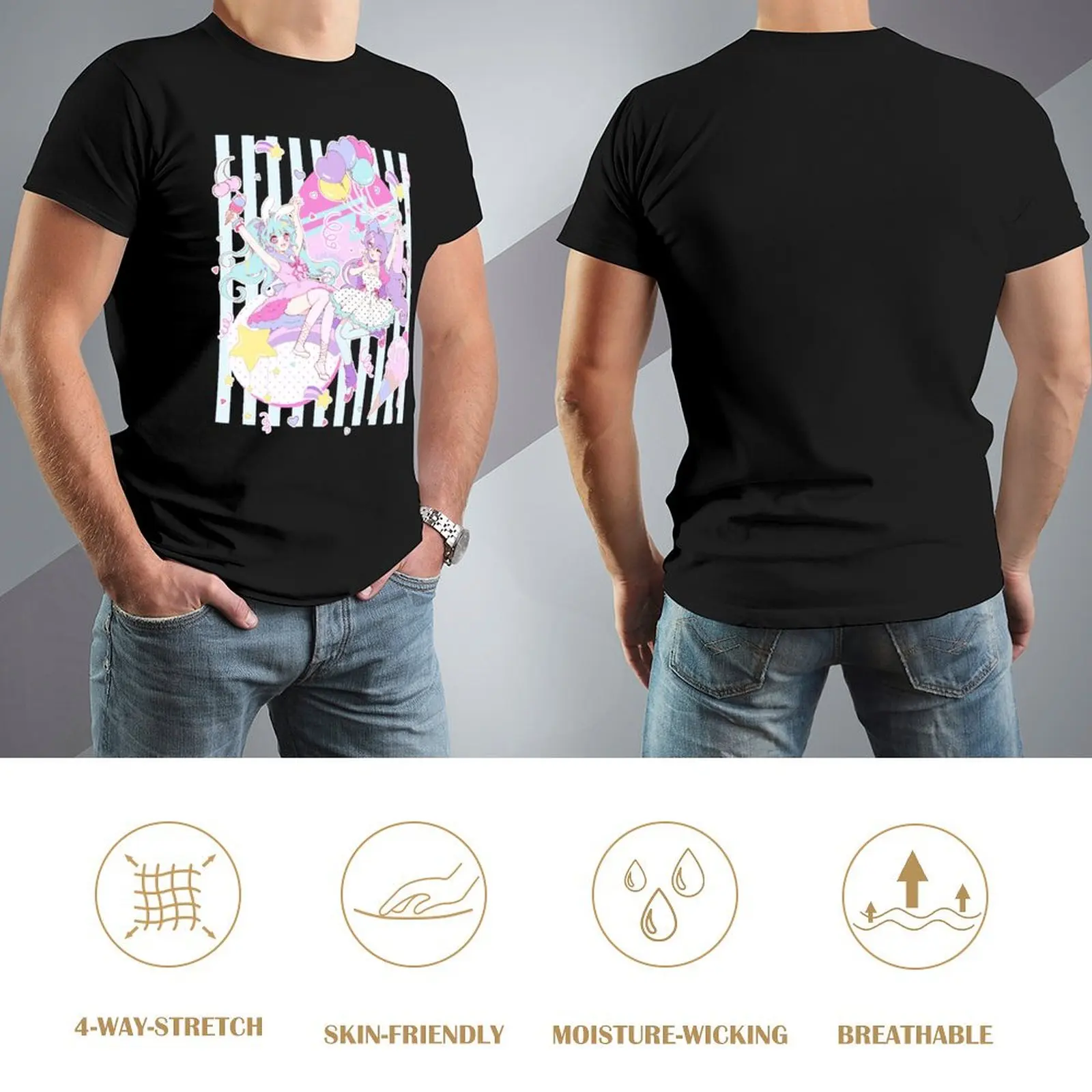 Funfair Party - пастельная футболка с рисунком хлопковые футболки эстетичная одежда в