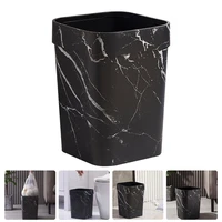 square small trash can lidless wastebasket marbling trash bin garbage container