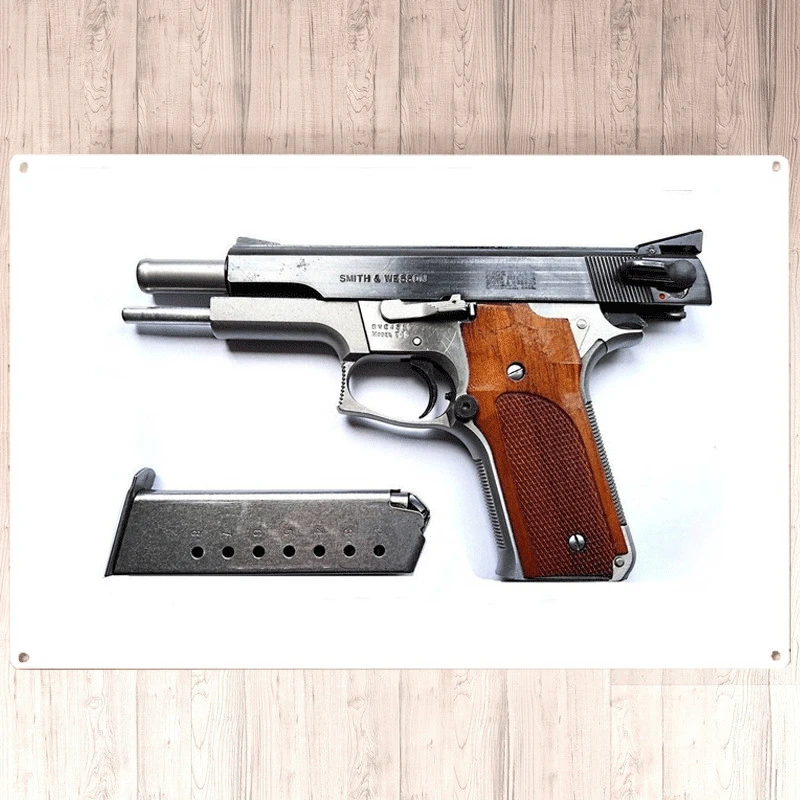 Новый пистолет для страйкбола 101 Desert Eagle металлический жестяной фотоплакат