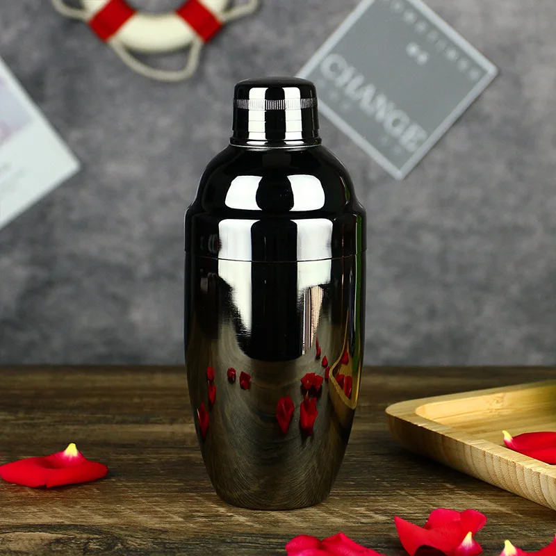 

304 stainless steel shaker with graduated shaker pot shaker glass Mixing tool Shaker cup Bar milk tea shaker