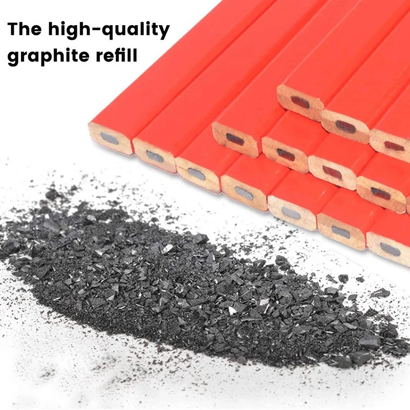 72 шт. восьмиугольный плотничный карандаш для деревообработки |