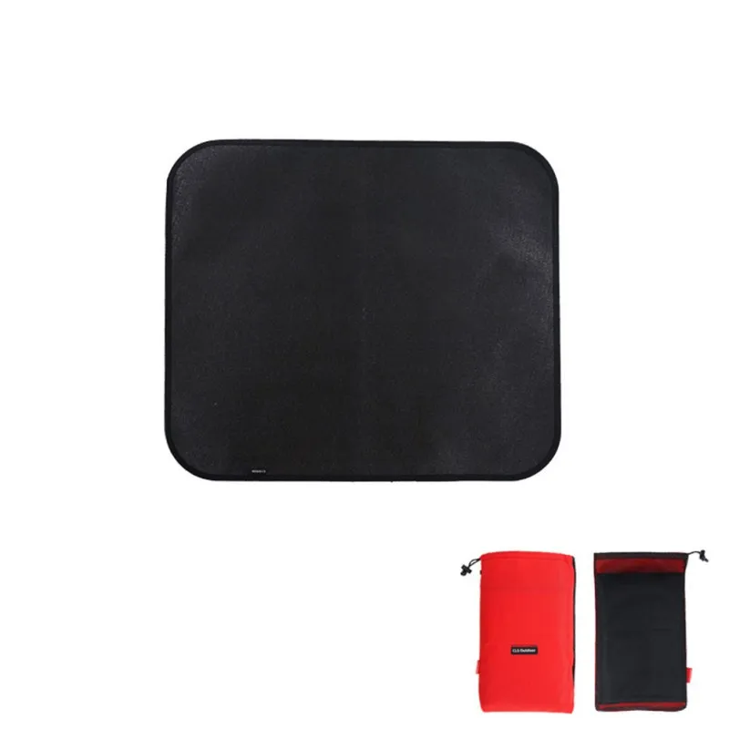 

Camping Silicone Coated Fireproof Grill Mat with Storage Bag High Temperature Resistance Traveling burnproof Cloth