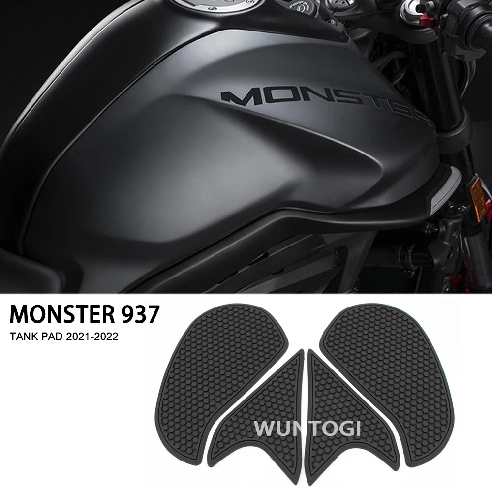 Ducati Monster937 için 2021 - Monster 937 / PlusTank ped motosiklet Anti-scratch yakıt Sticker kauçuk ped koruyucu çıkartma gaz diz