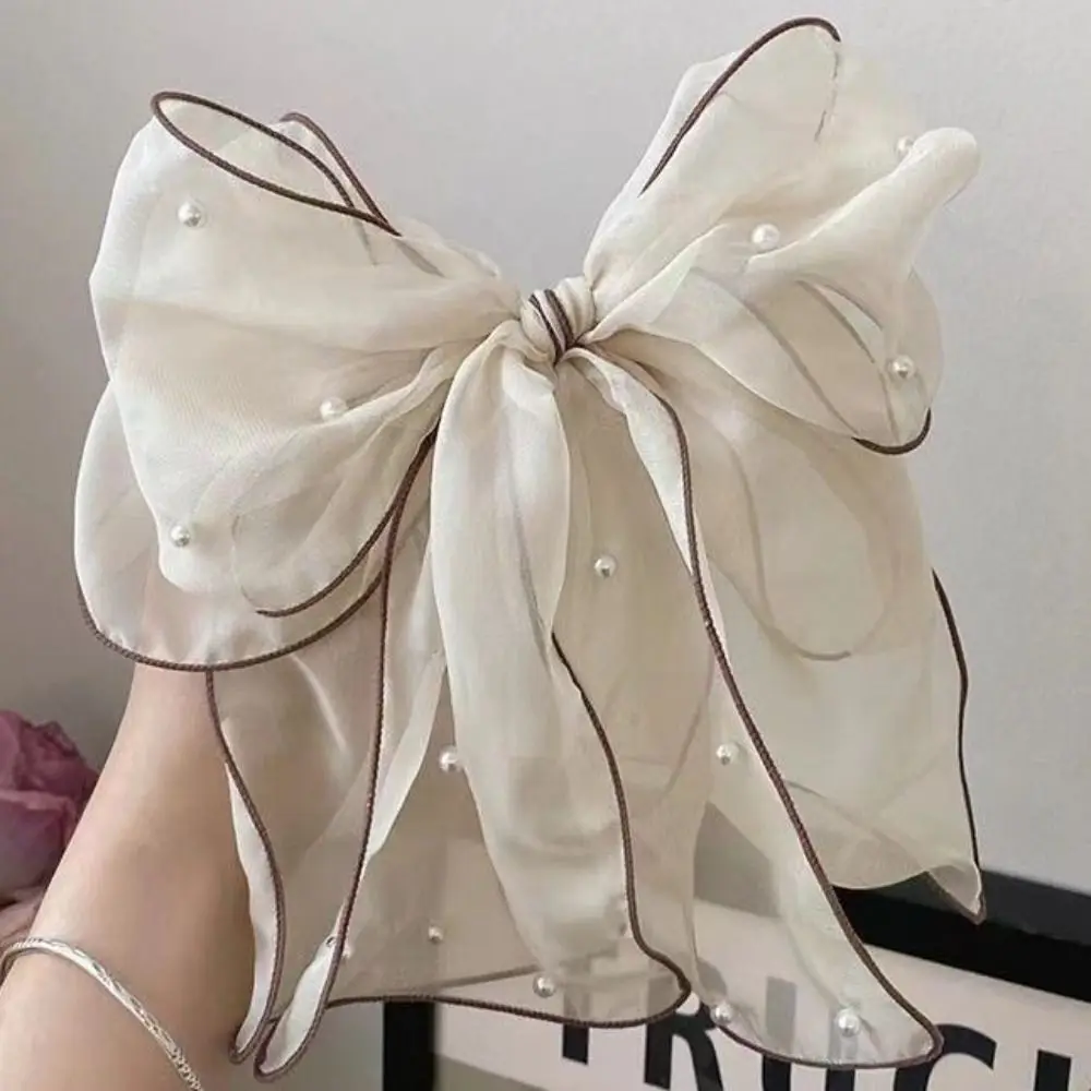 Женский зажим для волос в виде банта элегантный аксессуар большого размера из