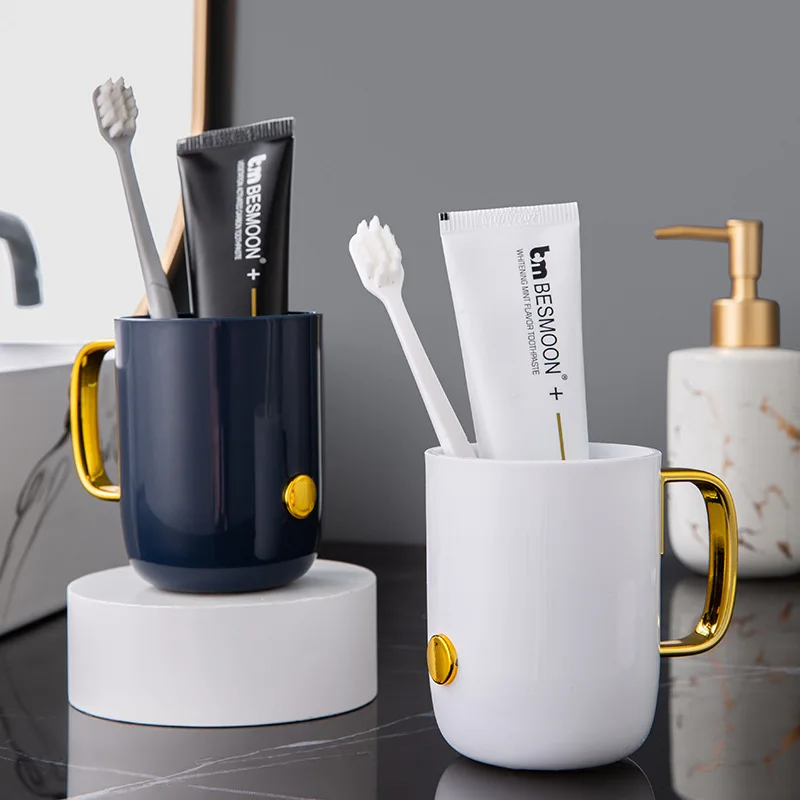 

Creative couple student Wash Cup simple two-color anti-skid hand cup toothbrush cup gargle cup travel cup wholesale