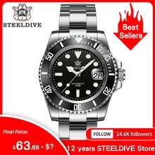 SD1953 Steeldive Brand 2022 Men Mechanical Wristwatch 41mm Stainless Steel Men Watch NH35 Sapphire Glass Men Watches reloj