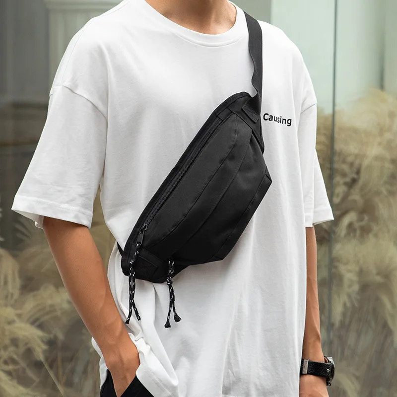 Men's Ins Fashion  Sports Student Shoulder Bag Leisure Nylon  Crossbody Bag Chest Bag