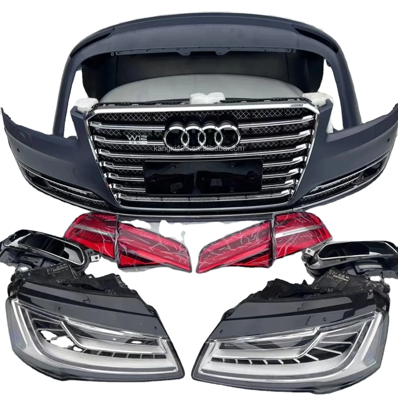 2023 Оптовая торговля оптовая бесплатная доставка для Audi A8 D4 комплект Bodykit Hecks to be