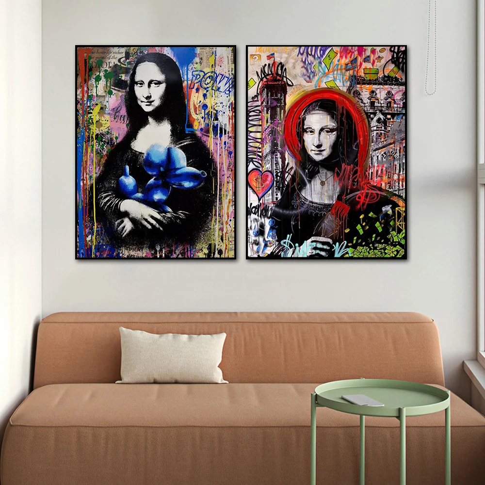 Настенный постер с изображением уличных граффити абстрактная сказочная певица