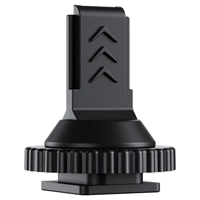 Фото Адаптер для штатива ABZZ-Tripod Thread Adapter 1/4-20 для крепления микрофона DJI на холодную площадку, для использования на штативах, кейгах и на горячей площадке камеры. №3