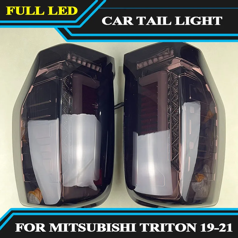 

Rear led tail Light 2pcs Fit For Mitsubishi Triton L200 L200 2019 2020 2021 2022 Pickup Car Tail Lamps Brake Turn Signal Lamp
