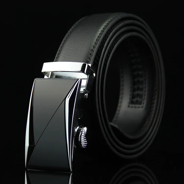 Hot Selling High-quality Two-layer Cow Leather Automatic Buckle Belt for Man 3.6CM Fashion Classic Belts Accessory Gift