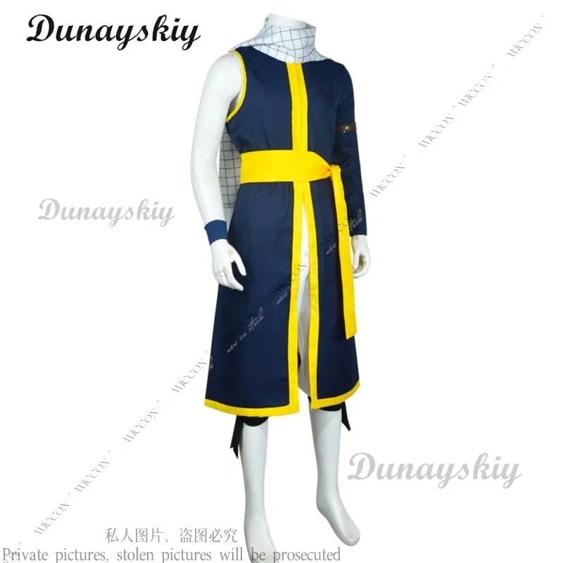 Парик для косплея Natsu Dragneel аниме Фея мужской хвост тату-наклейка взрослых и