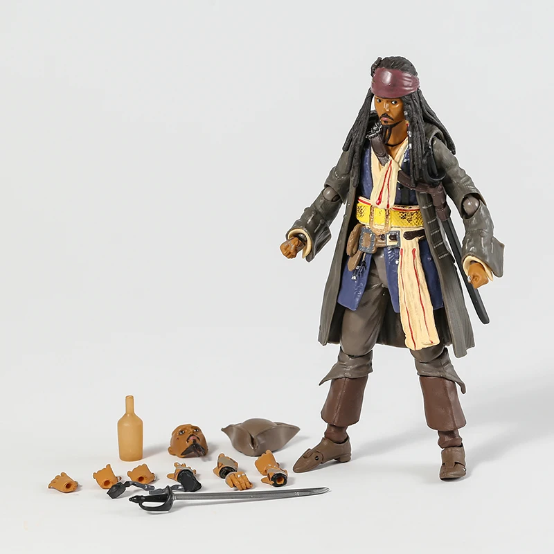 

Pirates of the Caribbean Toy Captain Jack Sparrow Action Figure SHF Toy