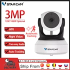 Камера видеонаблюдения Vstarcam, беспроводная инфракрасная камера безопасности 3 Мп, поддержка Wi-Fi, IP, 7201080 пикселей, PTZ, ночное видение, Радионяня