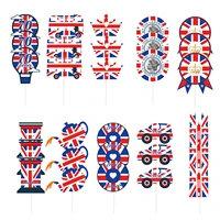 queens 70th platinums jubilee cake decorations queens jubilee cake toppers union jack flag 2022 70th jubilee cake decorations