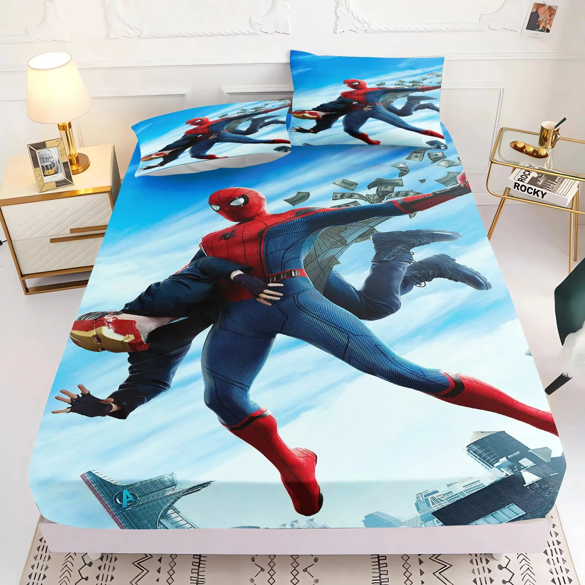 Простыня с рисунком Человека-паука простыня для мальчиков аниме подвесная