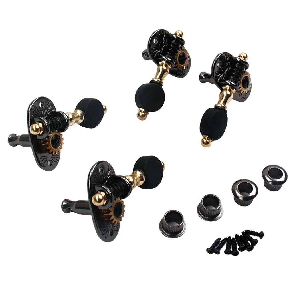 

Replacement Ukulele 2R2L Tuning Pegs Key Button for Cigar Box Guitars