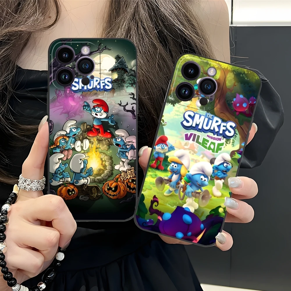 Smurfs Smurfette Smart Чехол для мобильного телефона iPhone 16 15 14 13 12 11 X XR XS 8 7 Pro Max Plus