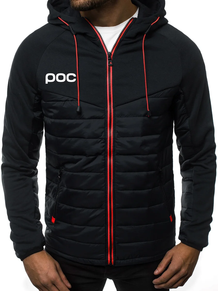

Casual Sports jacket For POC sportswear Men Zip Jacket camouflage Fashion Power Dots Spring Autumn Cotton Men Jacket J