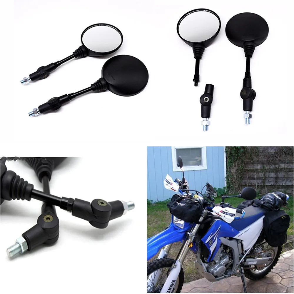 

2 Pack Foldable Round 10mm Scooter Mirrors For KTM Mirrors Motocross Accessories For Bicycle Motorcycle Mirrors