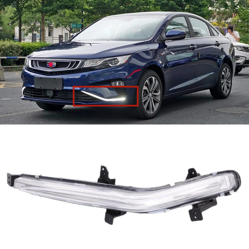 Для Geely Emgrand GL 2018 автомобильные аксессуары светодиодные передние противотуманные