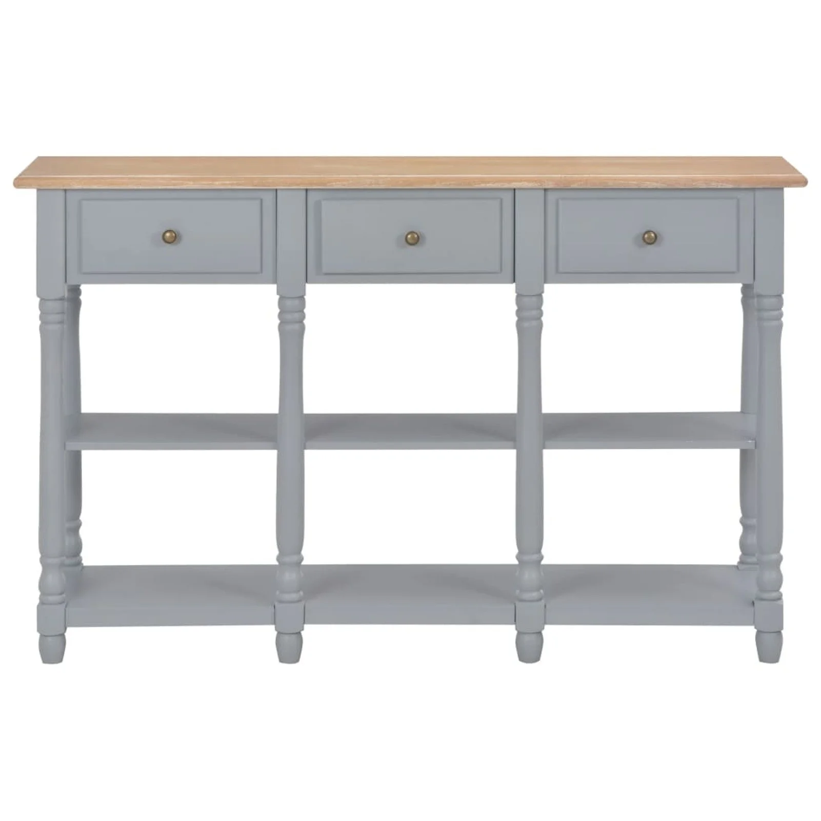 

Console Table Gray 47.2"x11.8"x29.9" MDF