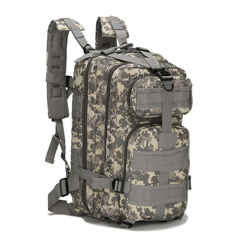 

25L 600D Outdoor Hiking Camping Bag Army Military Tactical Climbing Trekking Storage Rucksack Backpack Camo Molle Pack