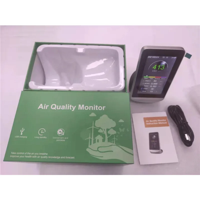 Wi-Fi подключение монитора CO2 тестер детектор PM2.5 газоанализаторы измеритель для